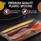 Exquisite Polished Plastic Silverware – 150 Pcs Heavy Duty Cutlery Set – 50 Each of Forks, Knives & Spoons – Disposable Utensil Set for Parties, Events & Catering – Flatware Set by Party Solids